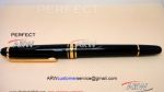 Perfect Replica Montblanc Meisterstuck Gold Clip Black And Gold Rollerball Pen